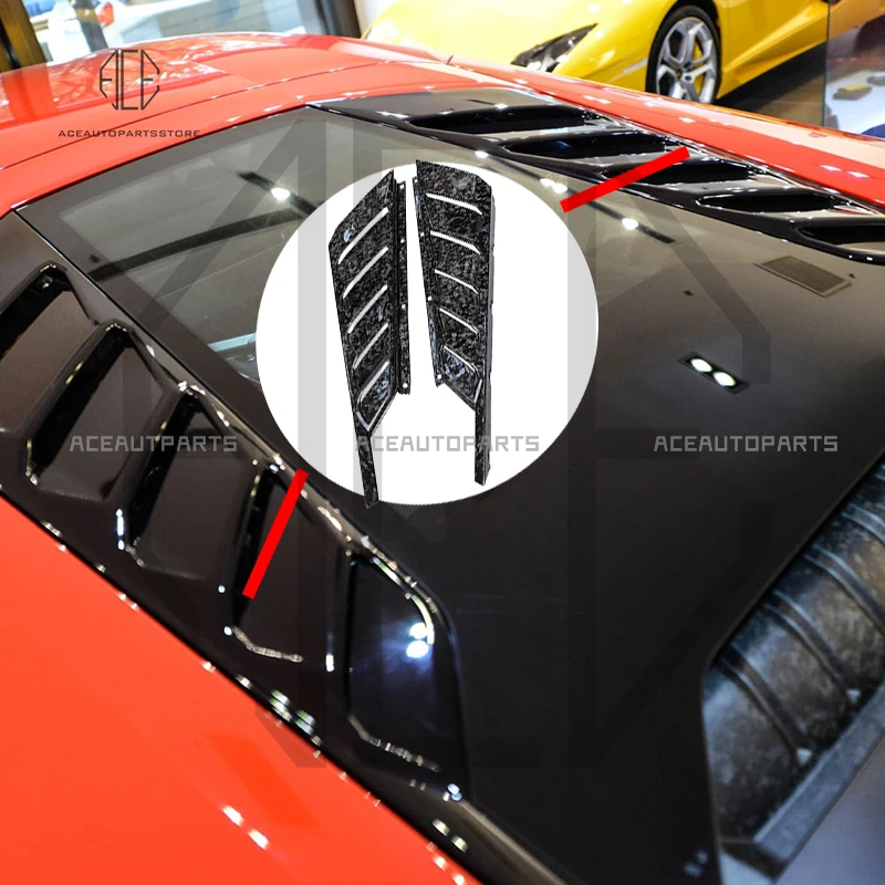 Сменные вентиляционные отверстия заднего капота из сухого углеродного волокна