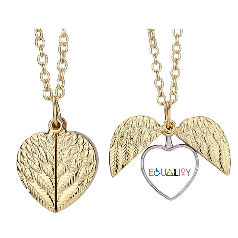 

Equality Obv Heart Active Angel Wing Necklace Beautiful Pendant Fashion Jewelry