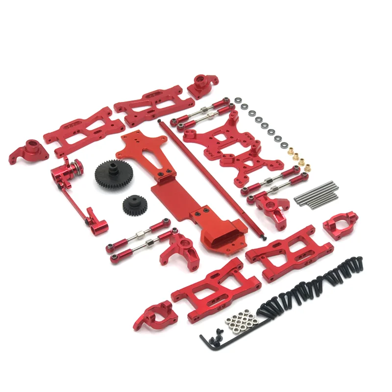 

For WLtoys 1:14 144001 RC Car Full Upgrade Spare Parts Metal C Seat Steering Cup Swing Arm Central Drive Shaft