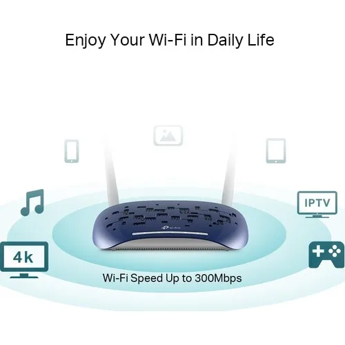 TP-Link TD-W9960 300Mbps беспроводной N VDSL/ADSL модемный маршрутизатор с 2 портами (синий цвет) |