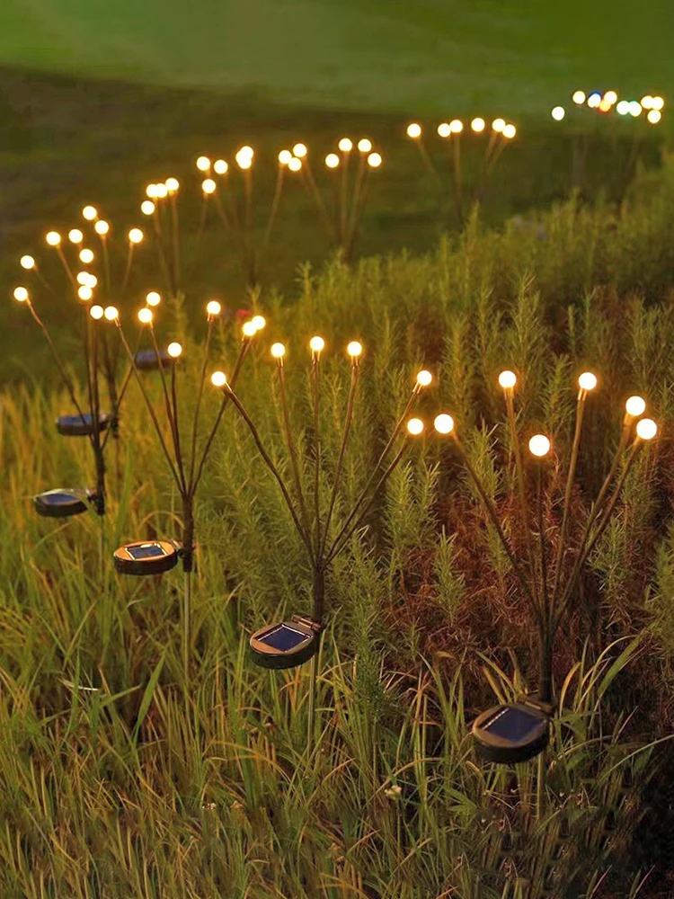 2 шт. 8 светодиодных ярких светлячков качающиеся фонари водонепроницаемые