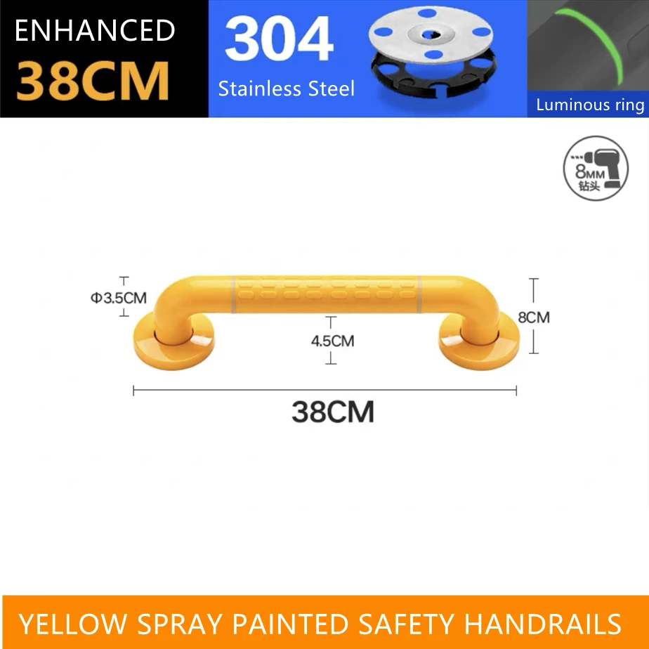 

Поручни для ванной черные безопасные поручни из нержавеющей стали поручни для пожилых людей с ограниченными возможностями настенное крепление противоскользящая стойка для туалета ручка для ванны и душа