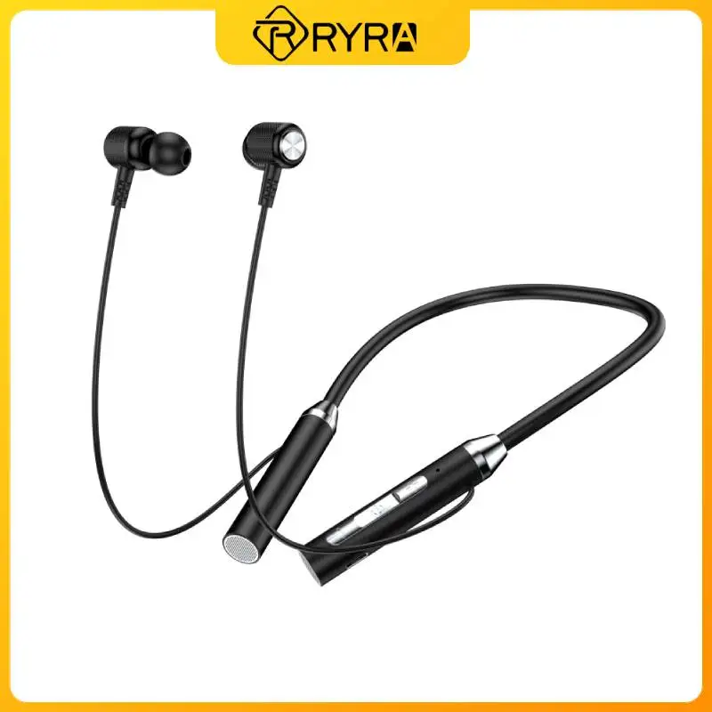 

Беспроводные наушники RYRA 5,2, наушники с шейным ободом, магнитные спортивные водонепроницаемые TWS наушники-вкладыши, гарнитура с микрофоном