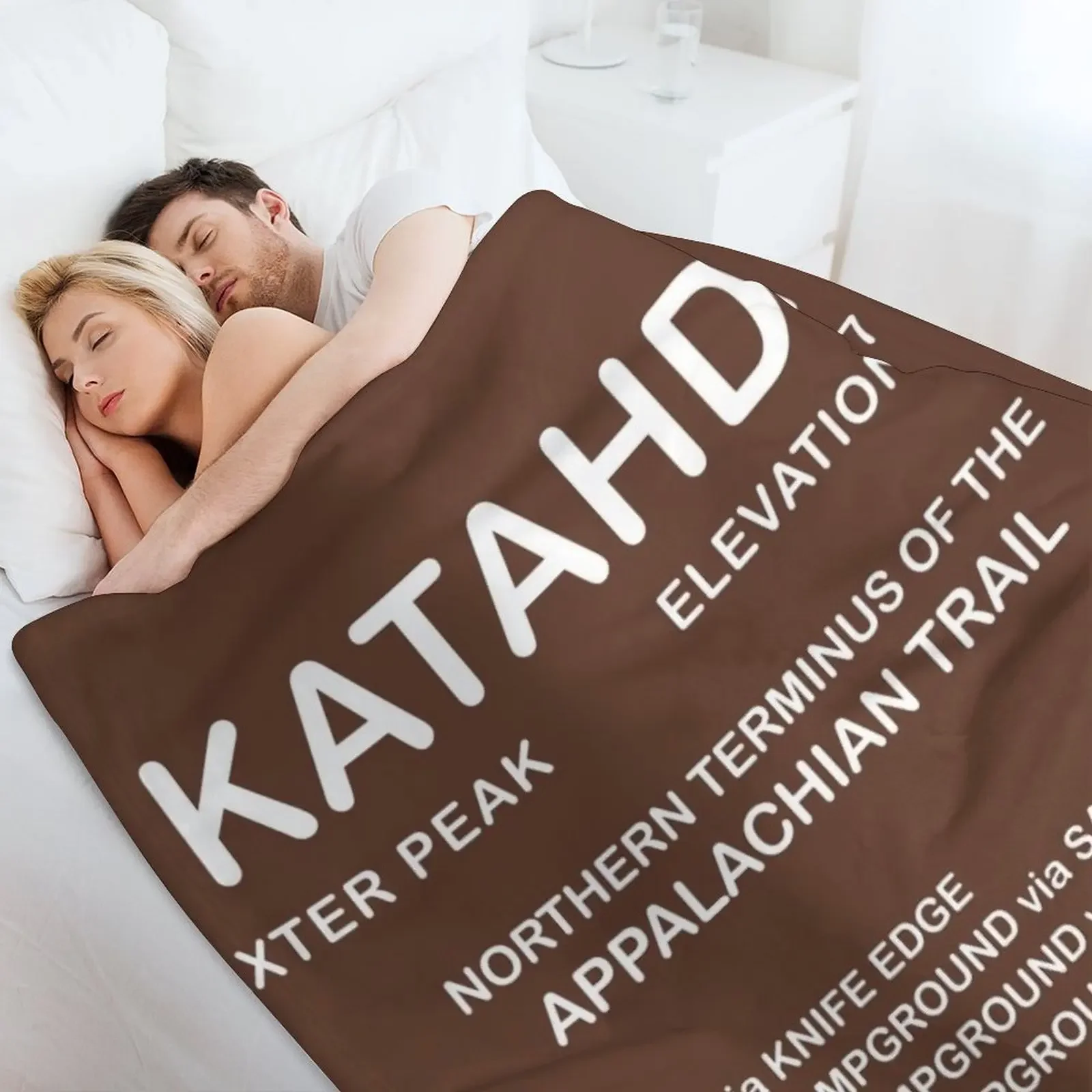 Знак Katahdin Summit-Appalachian Trail декоративное одеяло кровати для дивана роскошные