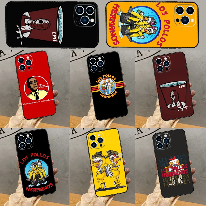 Чехол Chicken Los Pollos Hermanos для iPhone 16 15 13 12 Mini 11 14 Pro Max чехол XR X XS MAX 7 8 Plus