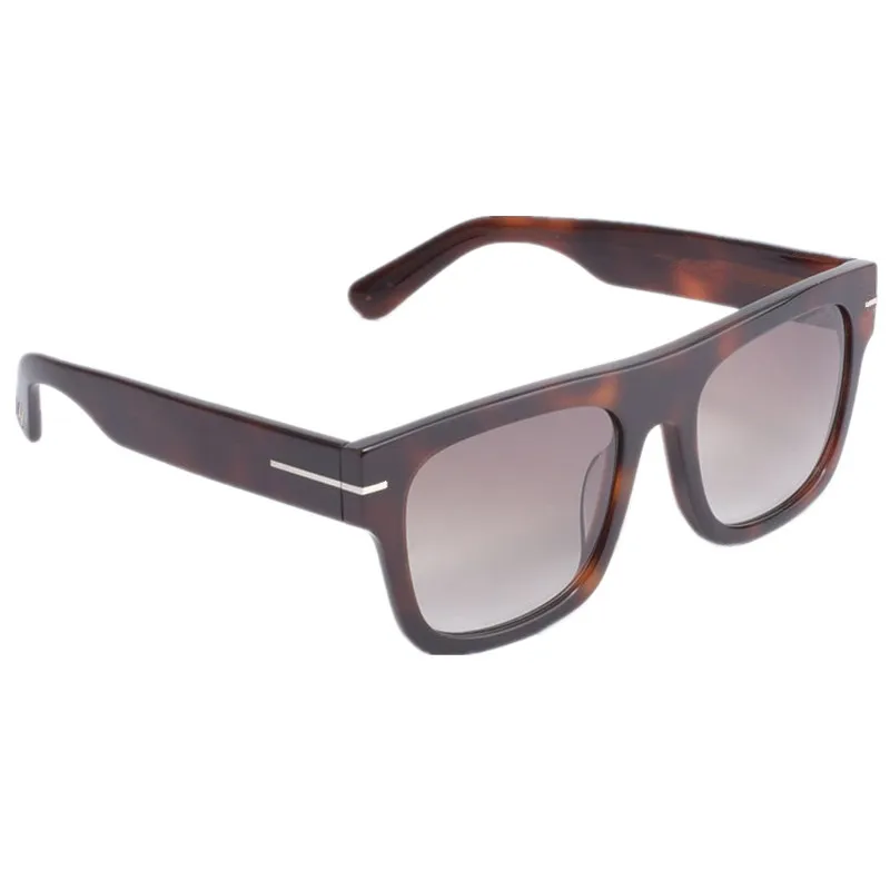 

Qua Retro-Vintage Big Square Sunglasses UV400 Noriginl Case Unisex Concise Fullrim53-20-145for Prescription Goggles