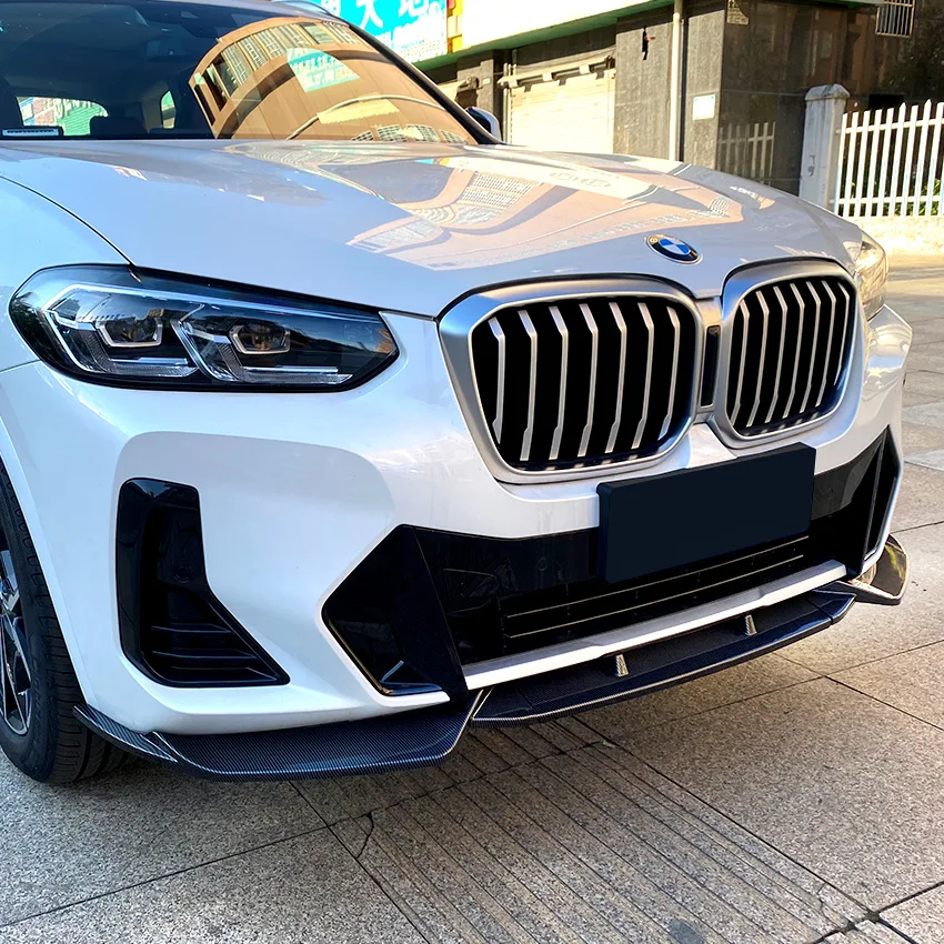 Фото 3 шт., передний бампер, сплиттер, спойлер, диффузор для Bmw X3 G01 X4 G02 iX3 20d 30i 30d M40i M40d Bodykits 2022+ №3