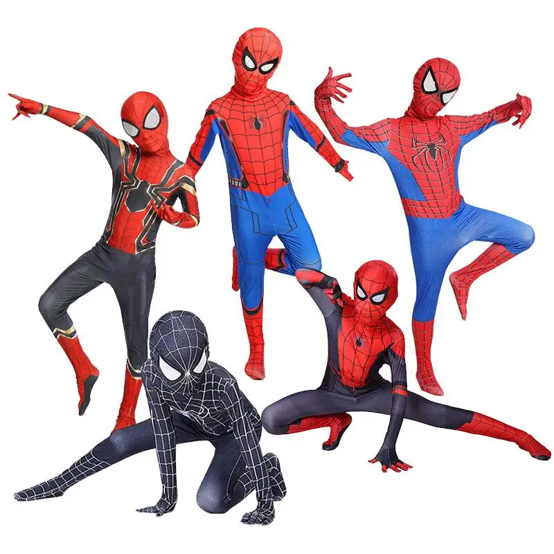 

Spiderman Costume Bodysuit for Kids Halloween Spider Man No Way Home Peter Parker Cosplay Jumpsuit Zentai for Aldult Child