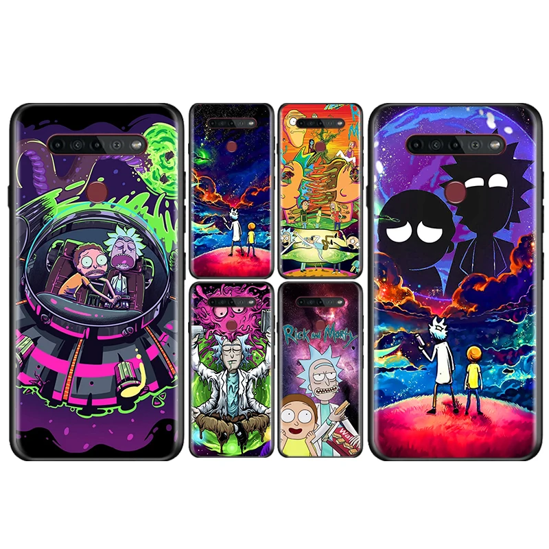 

Rick Morts Anime Art Phone Case For LG Q60 V60 V50S V50 V40 V30 K92 K71 K61 K51S K41S K50S K22 G8 G8X G8S ThinQ 5G
