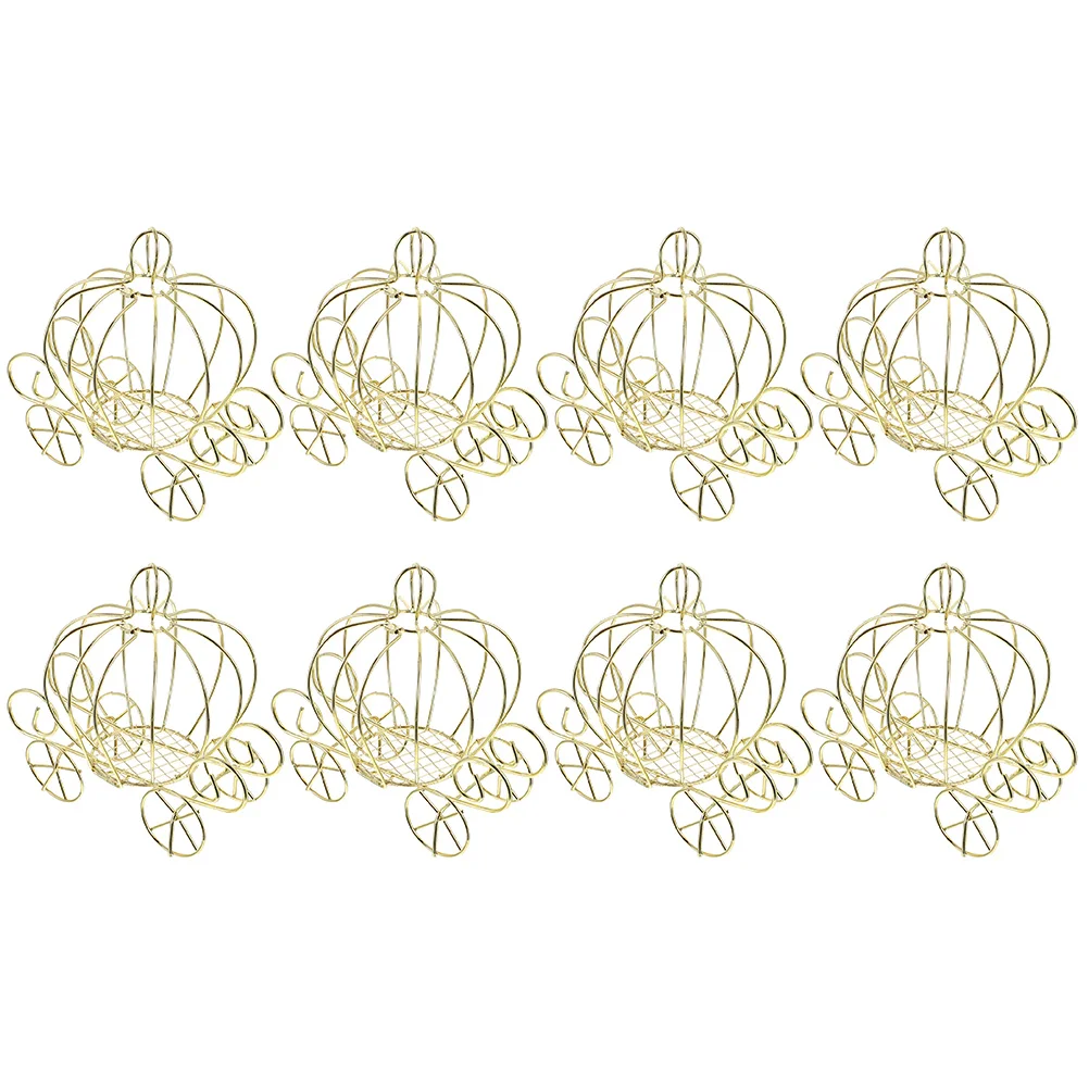 

Pumpkin Carriage Centerpiece Candy Container Decor Party Wedding Gift Cart Adornment Valentines Day Halloween Wrapping Paper