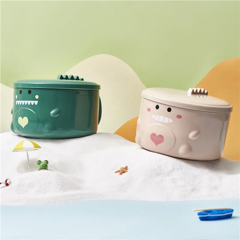 

Stainless Steel 304 Instant Noodle Bowl Cute Student with Lid Large-capacity Double-layer Anti-scalding Portable Lunch Box
