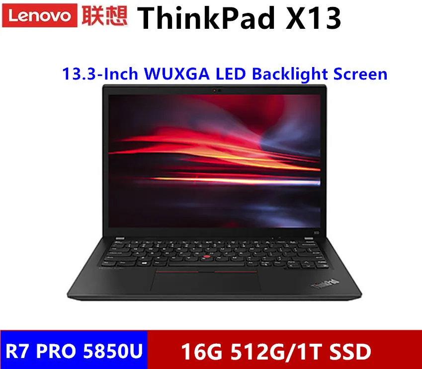 Новый ноутбук Lenovo ThinkPad X13 AMD Ryzen 7 PRO 5850U 16G 512G/1T SSD Radeon Graphics 13,3 дюйма WUXGA светодиодный экран с подсветкой Новый ноутбук Lenovo ThinkPad X13 AMD Ryzen 7 PRO 5850U 16G 512G/1T SSD Radeon Graphics 13,3 дюйма WUXGA светодиодный экран с подсветкой