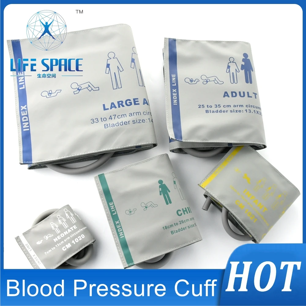 Манжета для измерения артериального давления NIBP с двойной трубкой монитора