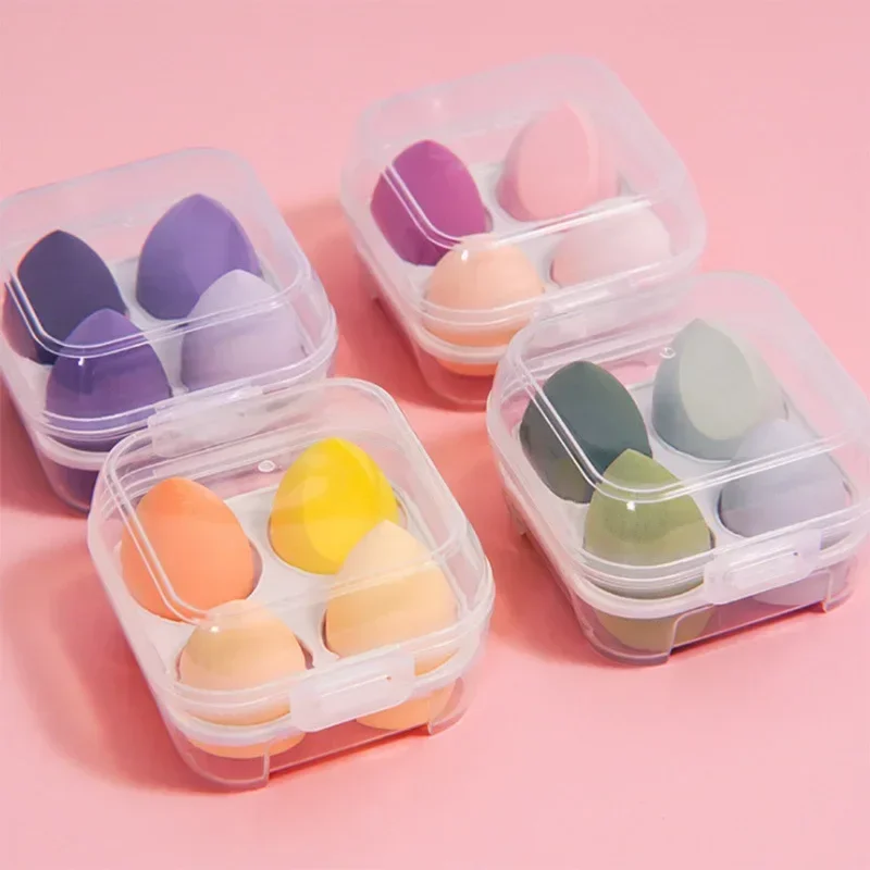 

4pcs/bag Fashion Make up Blender Cosmetic Puff Makeup Sponge Foundation Powder Sponge Beauty Tool Makeup Tool Accessories