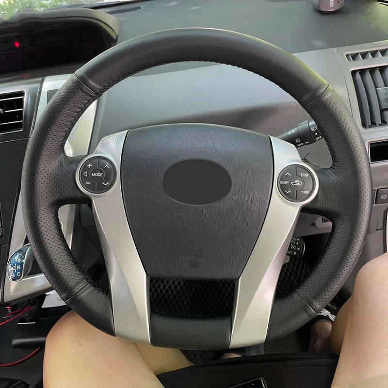 

Кожаный чехол на руль для Toyota Prius 30 XW30 2009-2015 Prius C US 2012-2017