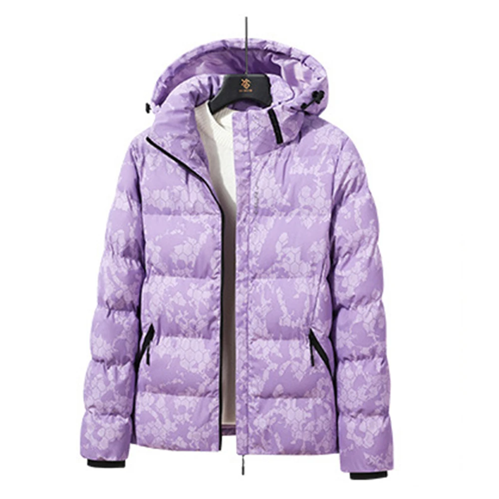 Covrlge Winter New Men's Hooded Cotton Jacket Couples Camouflage Thickening Casual Trend Parka Thickening Warm Coat Male MWM169