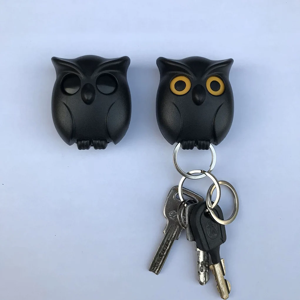 

Bird Shape Wall Mount Key Holder Innovative Key Hook Door Hanger Night Owl Magnetic Storage Rack Home Decorative Organizer