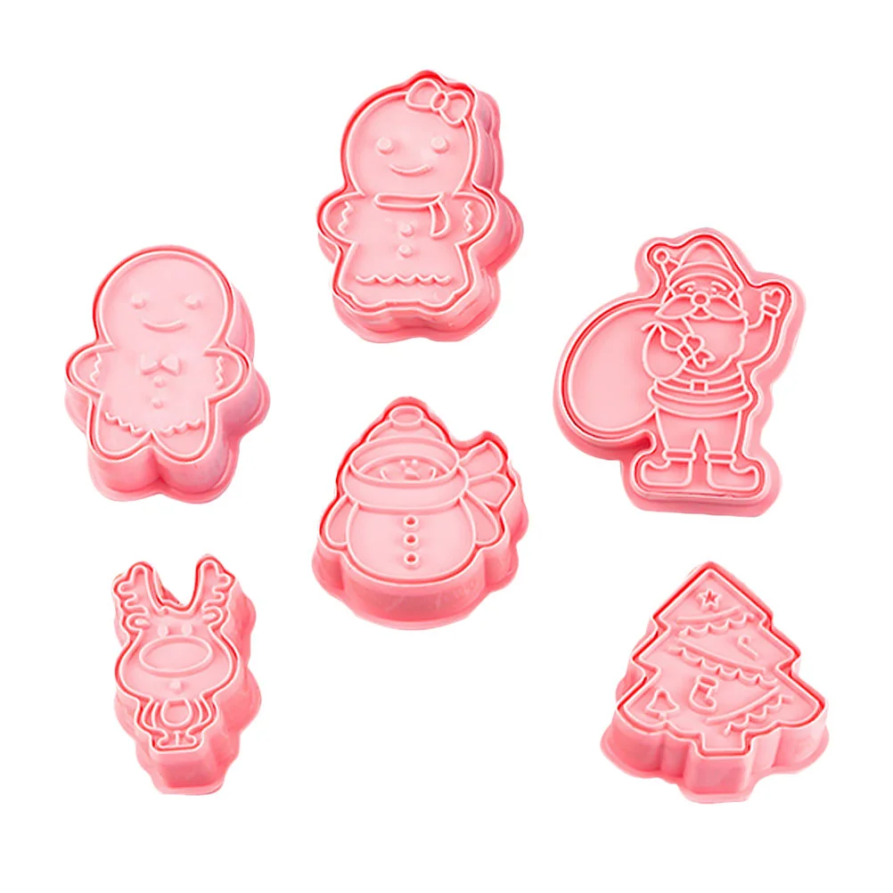 

Molds Cookie Christmasbaking Pastry Biscuits Jelly Candy Embossed Silicone Diy Fondantcake Holidays Accessories