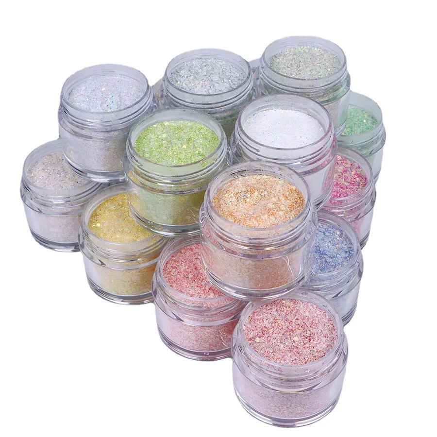 Микс блеск-3 в цветах/Аксессуары для декора ногтей Блестящий акриловый порошок 30