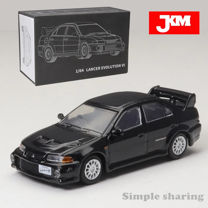 

JKM 1/64 Mitsubishi Lancer EVO VI Alloy Car Diecast Model Shock Absorption Model Toy Car Friends Gifts