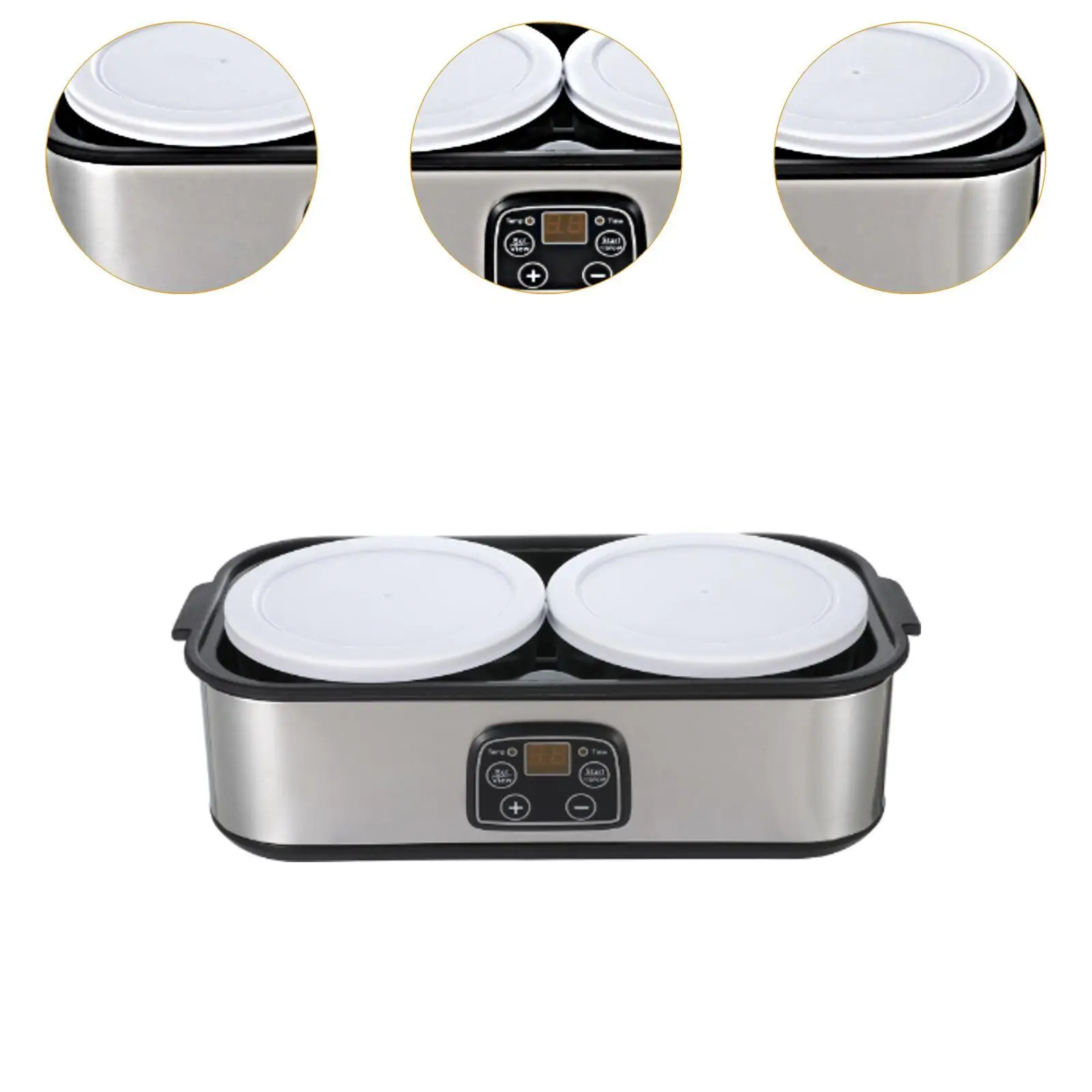 tomatic Yogurt Maker Temperature Control Adjustable Time 1.4L Yogurt Machine for Home Kitchen Restrant Apartment Dining Room