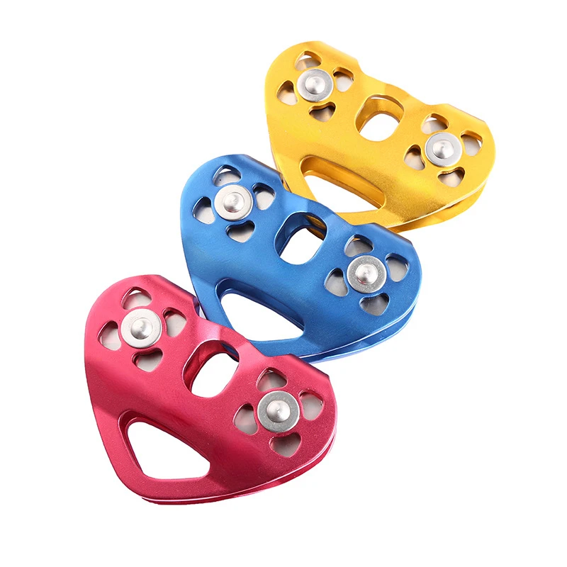 

Xinda Mountaineer Rock Climbing Pulley Outdoor Crossing Twin Wheels Pulley Aluminum Tandem Double Pulley With Ball Bearing
