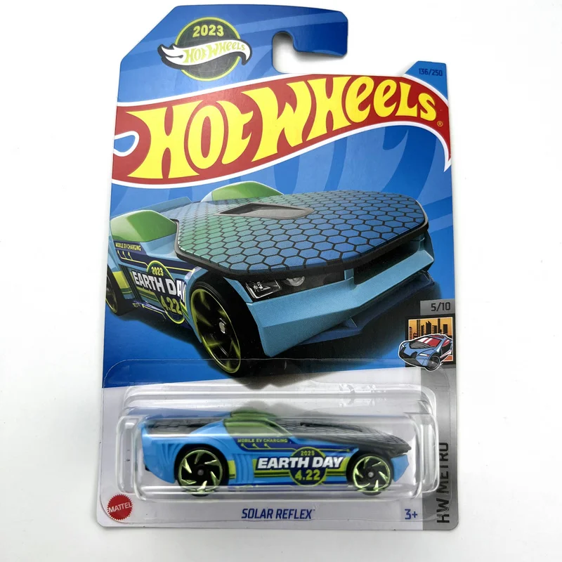 

Коллекционные игрушечные автомобили Hot Wheels 2023-136, модель из металлического литья под давлением SOLAR REFLEX 1/64