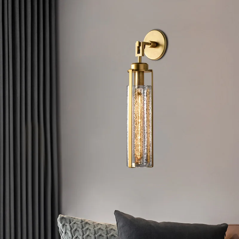 

Настенный светодиодный светильник в скандинавском стиле, простой стеклянный прикроватный светильник для гостиной, отеля, лестницы, коридо...