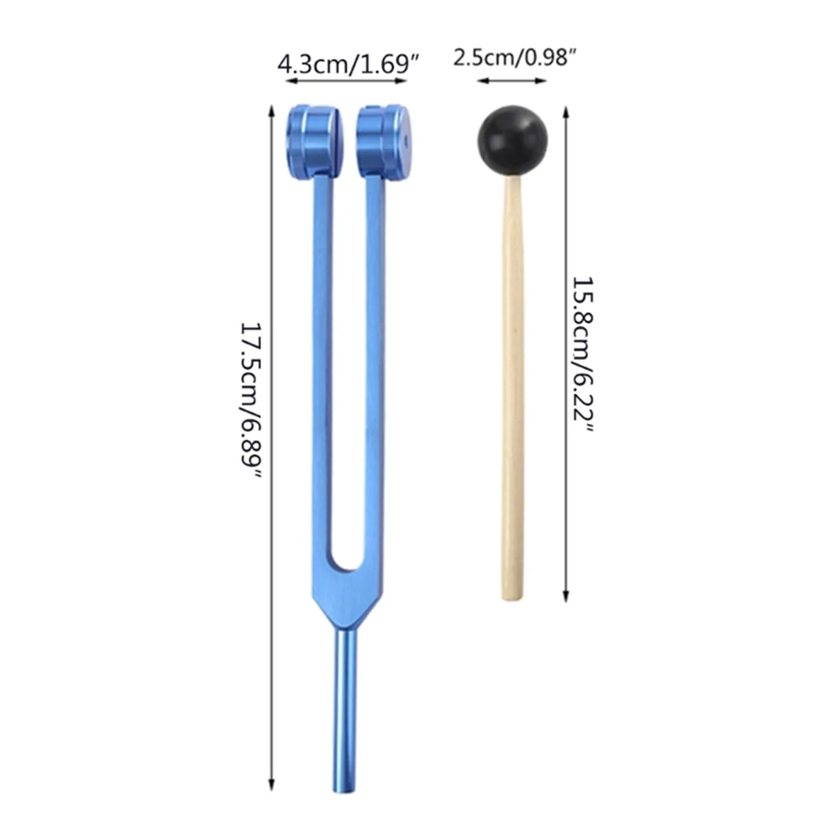 L69A камертон 256 Гц медицинский исцеляющий инструмент с молотком для ремонта
