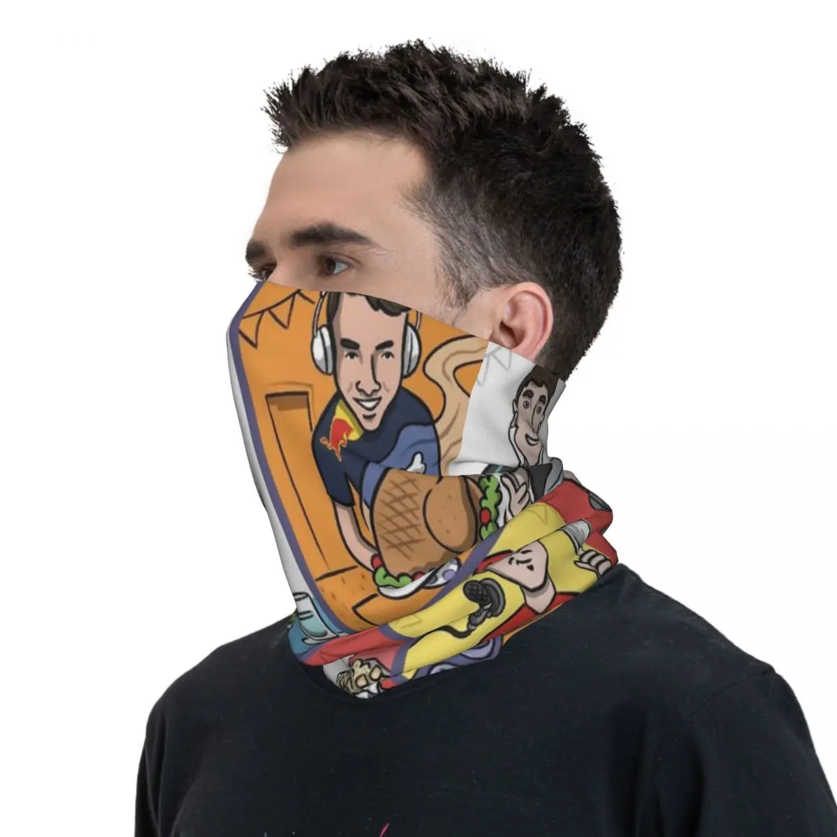 Однотонная маска для лица шарф велосипедная Балаклава носовой платок термошаль