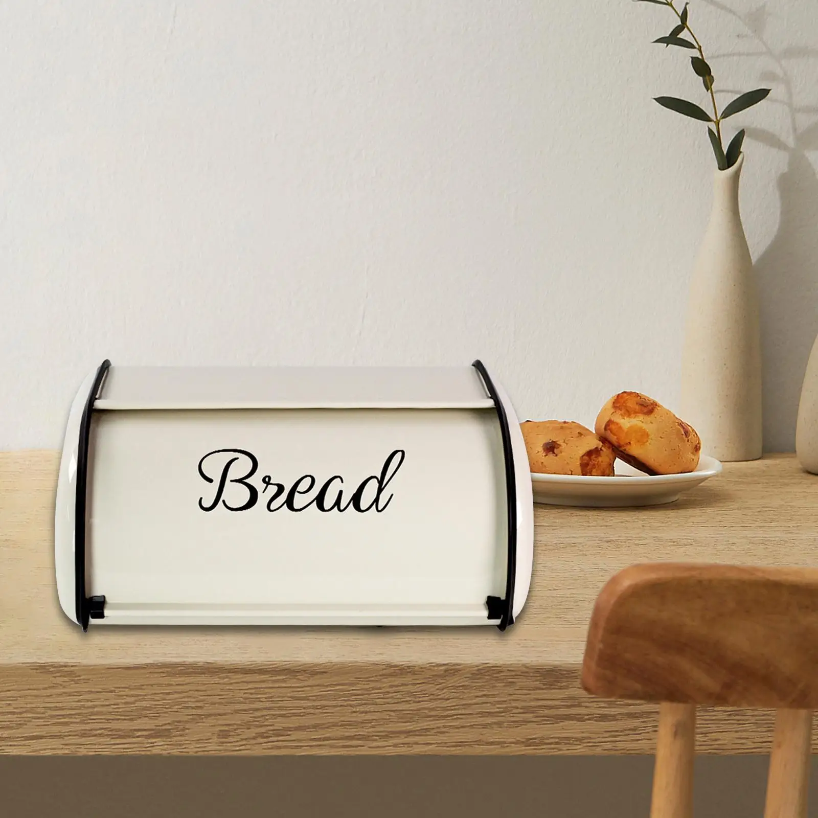 Корзина для хлеба с рулонной крышкой коробка в деревенском стиле кухонная стойка