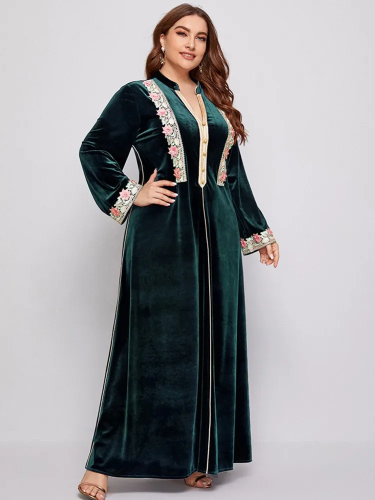 Muslim Fashion Hijab Dubai Abaya Long Dresses Women With Sashes Islam Clothing Abaya African Dresses For Women Musulman Djellaba