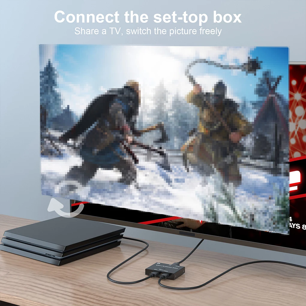 

Display 2-in-1-out DP Switcher USB Powered Video Converter Switch Box