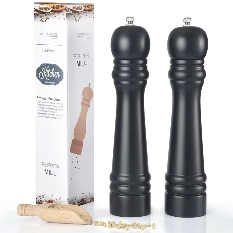 

Manual Salt Mill, Exquisite Pu Paint Salt and Pepper Grinder with Strong Adjustable Ceramic Grinder