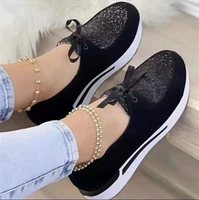 2022 womens sneakers outdoor ladies vulcanized shoes lace up sneakers for women solid color female flat shoes zapatillas mujer