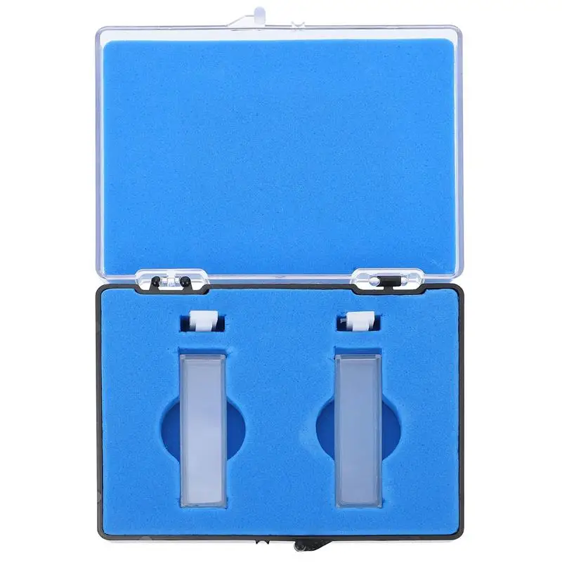 

2pcs Practical 5mm Glass Cuvette Laboratory Glass Cuvette for Spectrophotometer