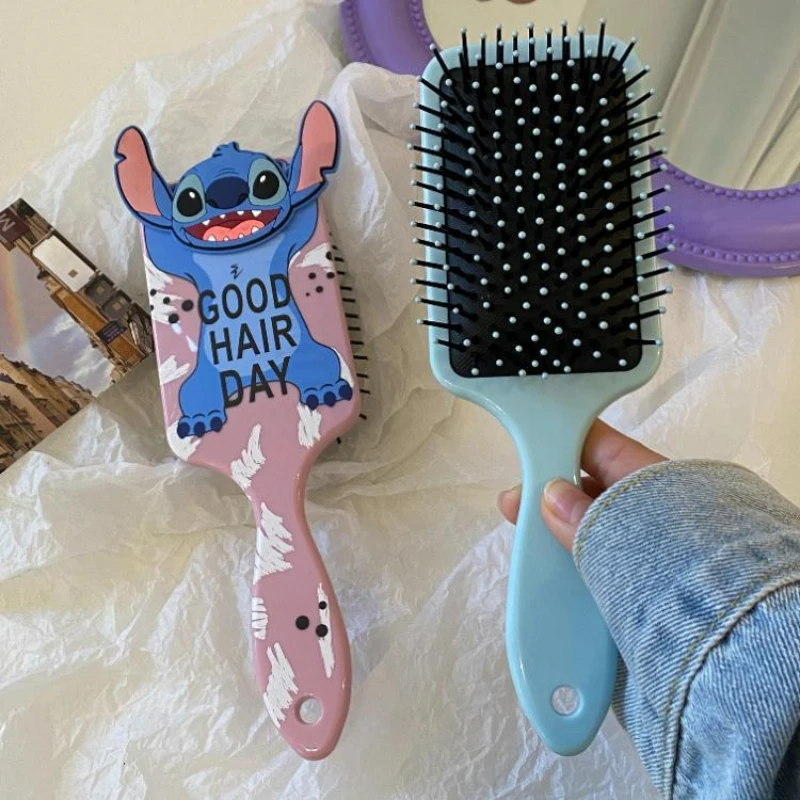 

Disney Lilo & Stitch Air Cushion Massage Combs Minnie Mouse Anime Cartoon Children Comb Hair Brush Hairdressing Tool Kids Gift