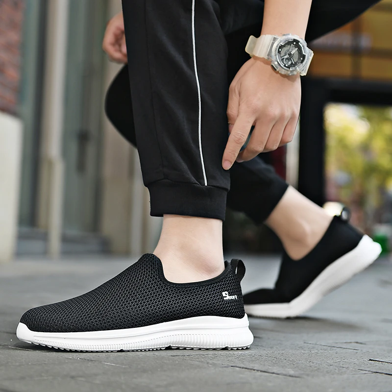 Unisex Mesh Loafers Couple Fashion Casual Walking Shoes Breathable Men Women Leisure Daily Sports Shoes