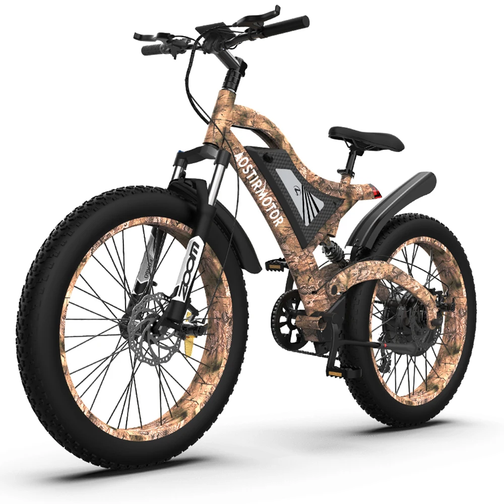 

26 inch Electric Mountain Bike Front Rear Disc Brake 48V 1500W High Speed 48v Removable li-ion lithium battery
