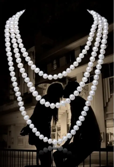 

single strands9-10mm south sea white pearl necklace 52inch