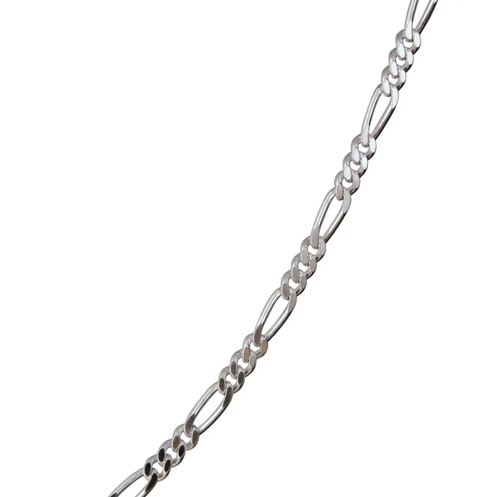 

NEW Sterling Silver Figaro necklace 18inch white color
