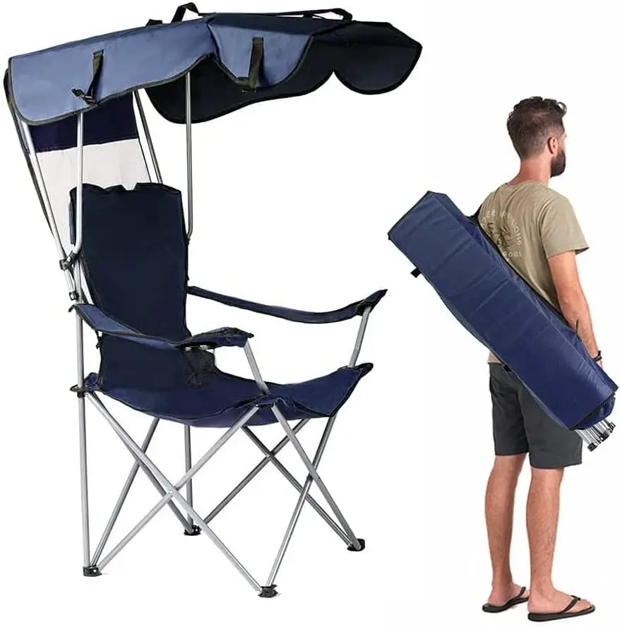 Chairs With Cup Holders And Carry Bag Foldable And Easy To Carry Outdoor Chair For Lawn Beach And Pation, Rec