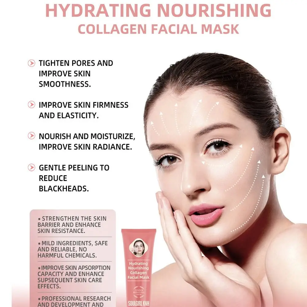Collagen Glow Детский коллагеновый светящийся крем с кистью Отшелушивающая