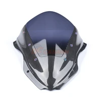 motorcycle wind deflectors wind shield windshield windscreen with carbon fiber for zx10r 2016 2020