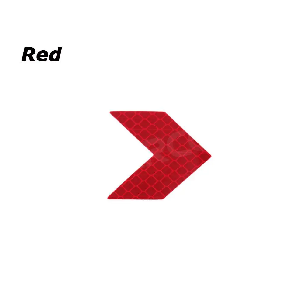 

10 шт., светоотражающая клейкая лента со стрелкой, наклейка, предупреждение о безопасности, светоотражающая лента для грузовика, мотоцикла, литья велосипеда