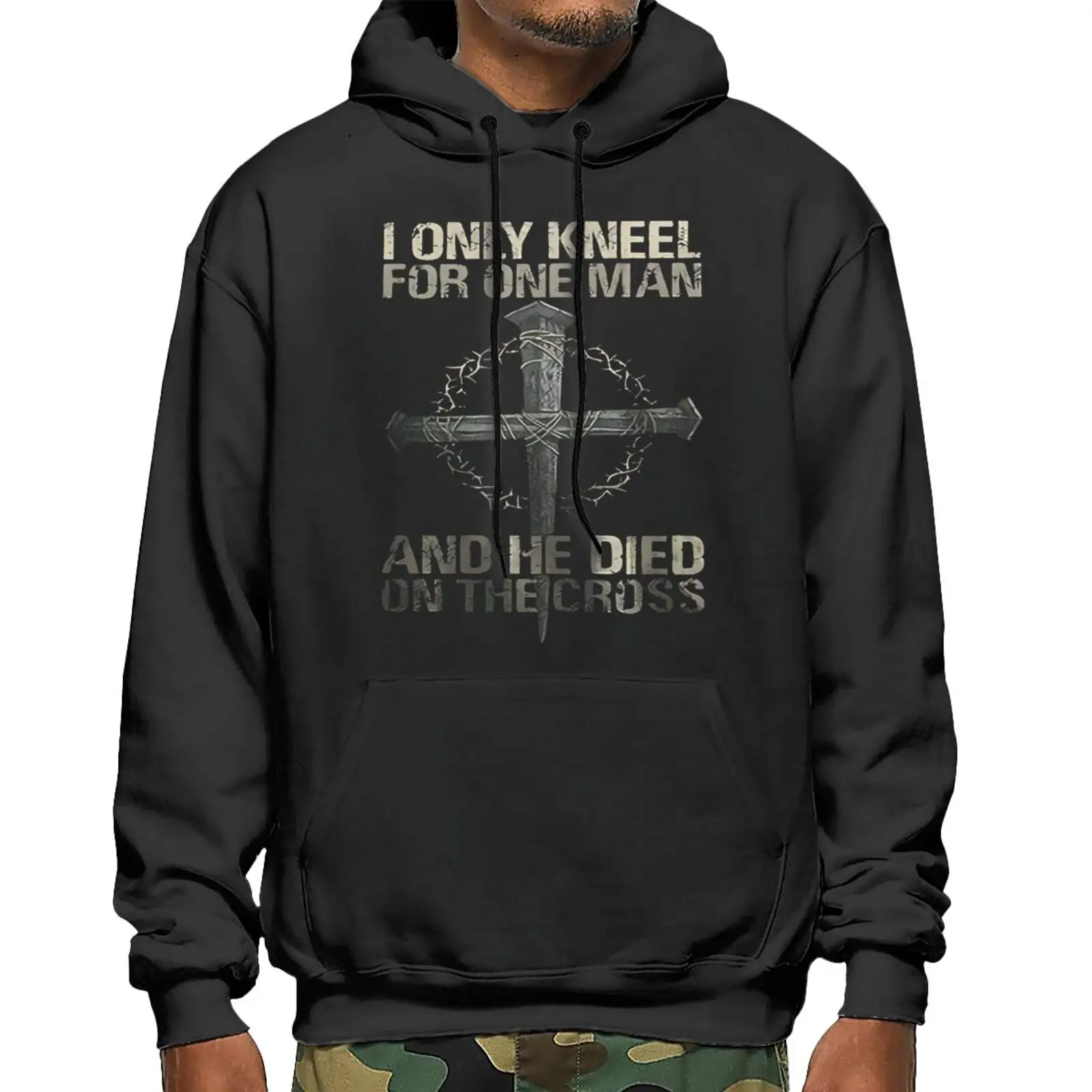 

I Only Kneel For One Dies Sweatshirts Hoodies Sweatshirt With Zipper Men Clothing Sweaters For Men Pullover Hooded Sweatshirts