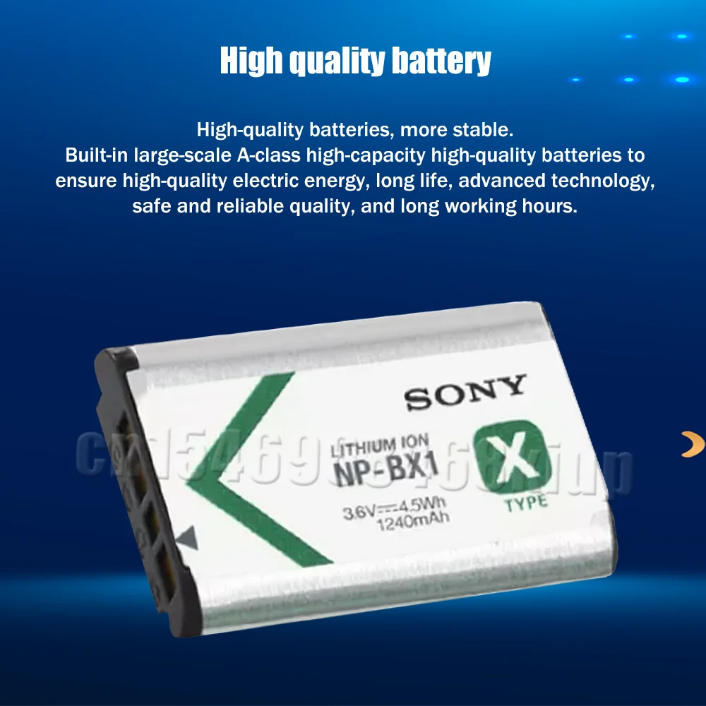 Аккумулятор для камеры SONY NP-BX1 NP BX1 NPBX1 3 6 В 1240 мАч литиевая батарея RX1 RX100 M3 M2 RX1R WX300