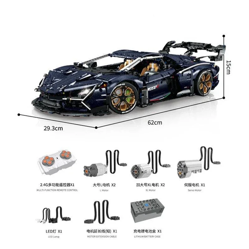 В наличии новинка 1:8 10624 4106 шт. MOC высокотехнологичная суперспортивная модель