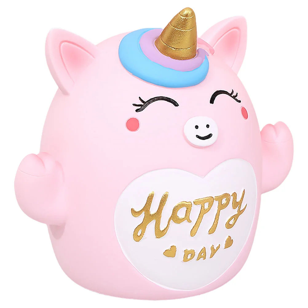 

Birthday Present Big Piggy Bank Money Jar Desktop Unicorn Decor Cartoon Coin Saving Pot Shape Jars Kids
