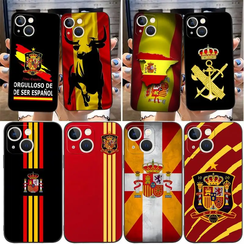 Spain Coat Of Arms Flag Phone Case For IPhone 11 14 13 Pro Max 12 Mini Xs X Xr 7 8 6 6s Plus Se 2020 Shockproof Back Cover